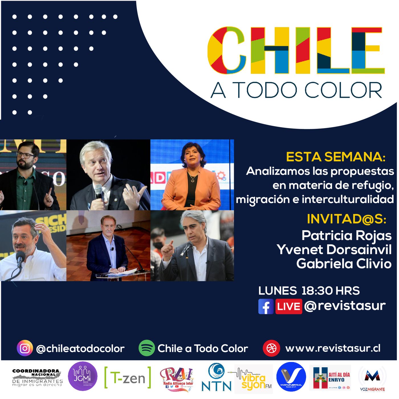 Chile a Todo Color: Analizamos las propuestas presidenciales sobre #Refugio #Migración e #Interculturalidad j episode artwork