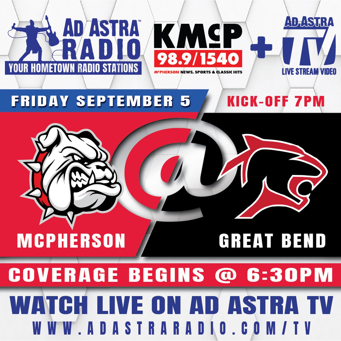 McPherson Bullpups at Great Bend Panthers Football (September 5, 2025) episode artwork