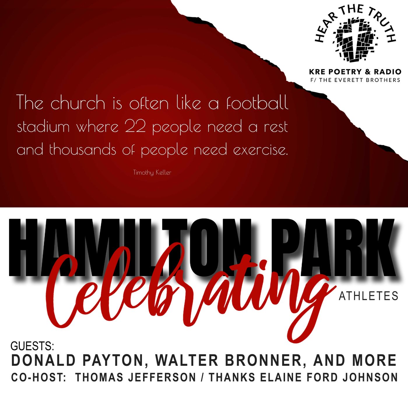 KRE POETRY AND RADIO - EP 55 (CELEBRATING HAMILTON PARK ATHLETES, PT 1) episode artwork