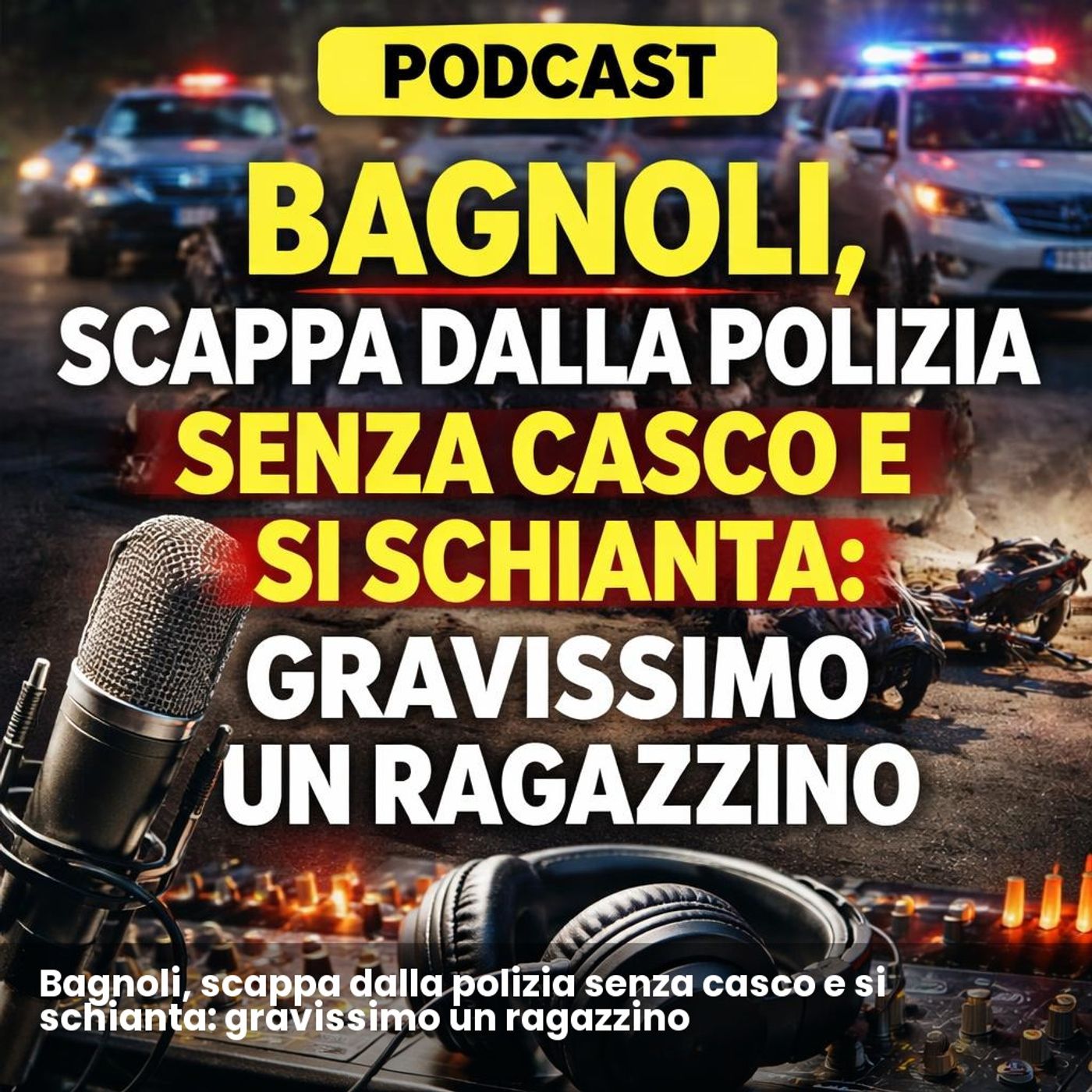 Bagnoli, scappa dalla polizia senza casco e si schianta: gravissimo un ragazzino episode artwork