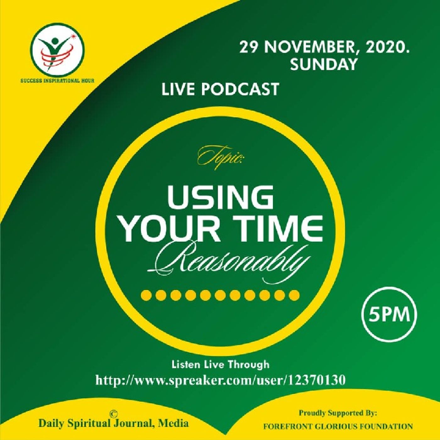 USING YOUR TIME REASONABLY. episode artwork