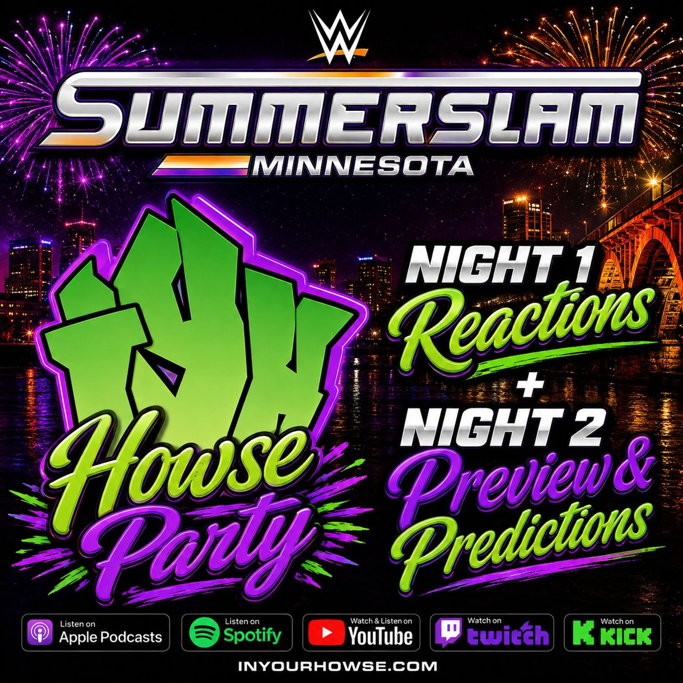 Sunday Howse Party | WWE SummerSlam Night 1 Review & Night 2 Preview + Predictions + EMERGE 98 episode artwork