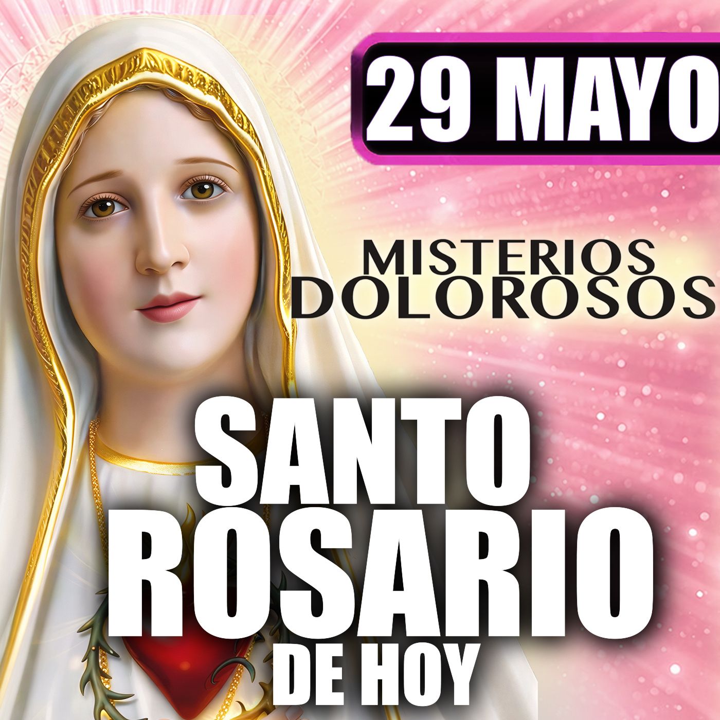 Santo Rosario Mes de María 🌸 por la Familia|29 de Mayo de 2026 | #MisteriosDolorosos