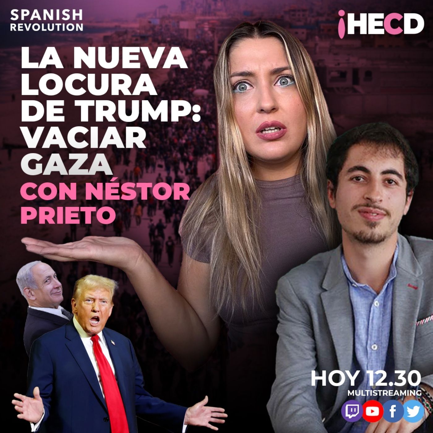 HECD! 513 Marina Lobo - La última locura de Trump: Vaciar Gaza + Juicio a Rubiales + Nuevo negocio de Aldama