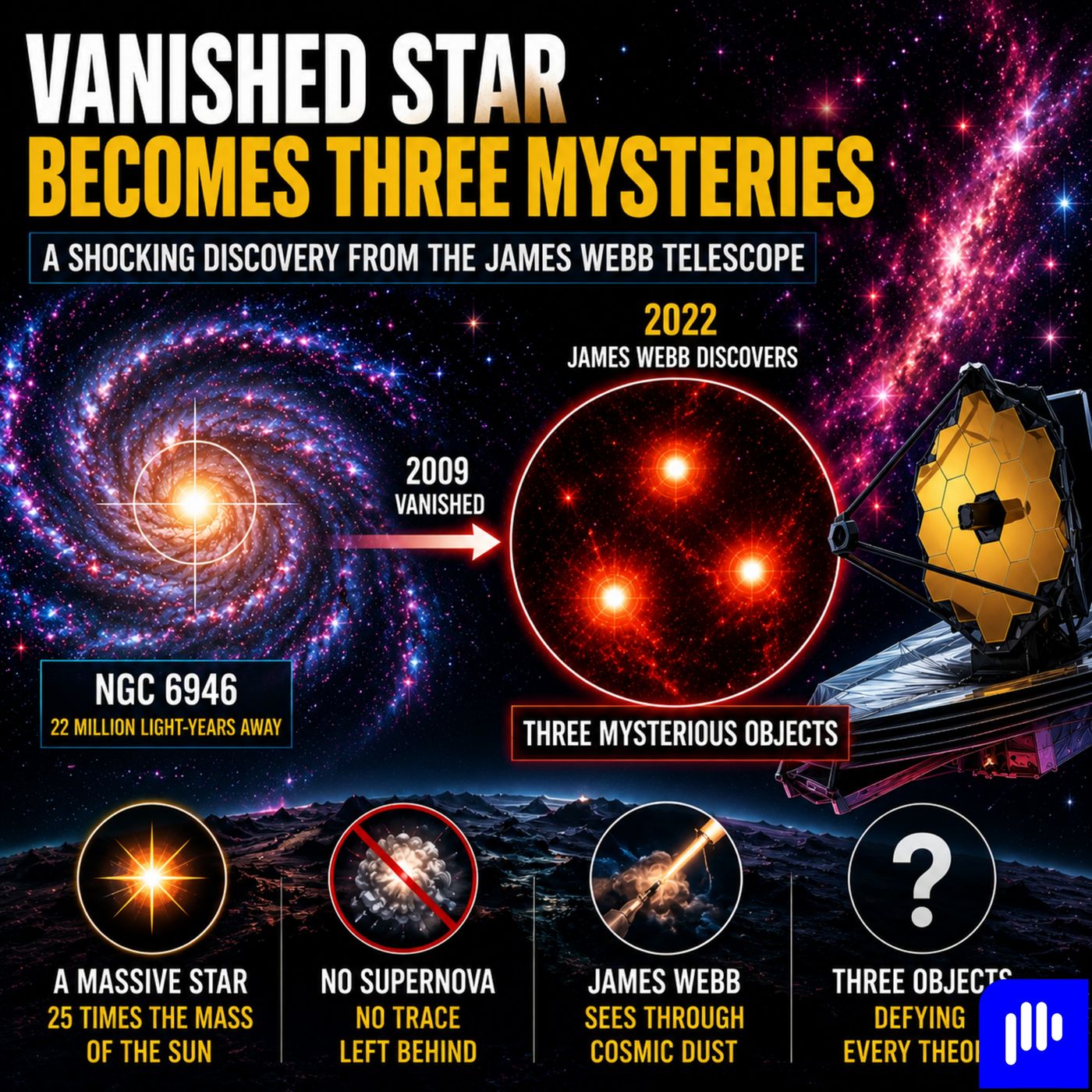 Why Did A Vanished Star Become Three Cosmic Mysteries episode artwork