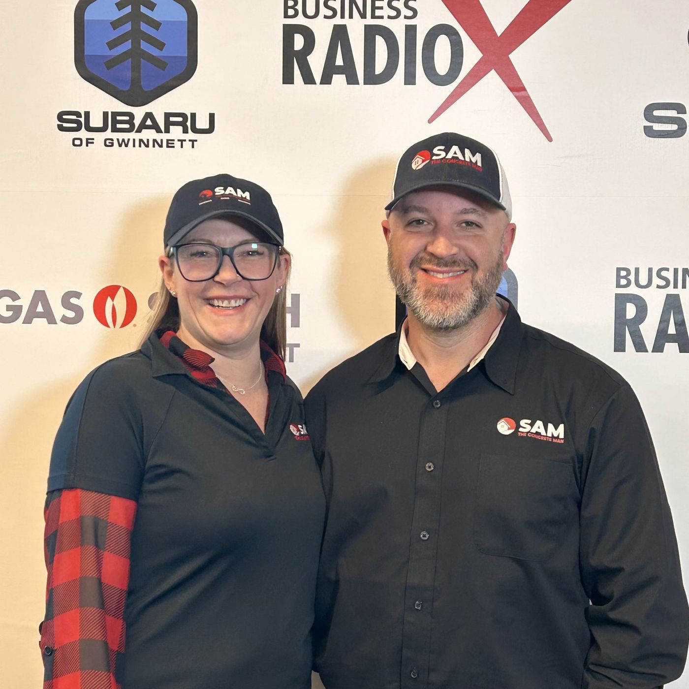 Michael Chiarilli with Sam the Concrete Man Stone Mountain