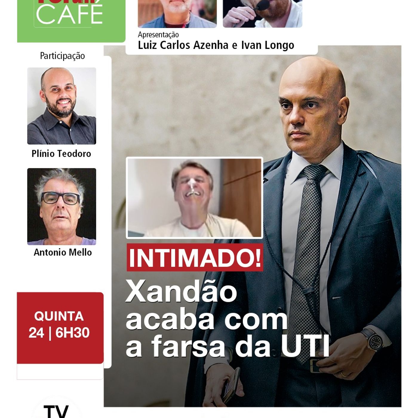 Depois de ameaça em live no hospital, Xandão intima Bolsonaro a responder ação penal | 24.04.25