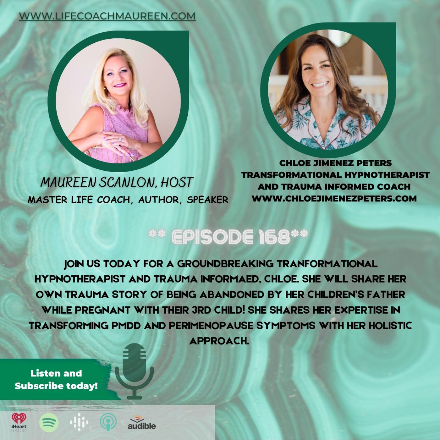 Transforming PMDD and Perimenopause, mind body connection: Chloe Jimenez Peters  Episode #168