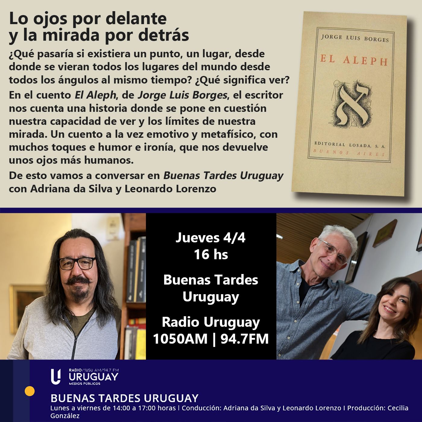Buenas Tardes Uruguay | El Aleph | Jorge Luis Borges | 04-04-24 episode artwork