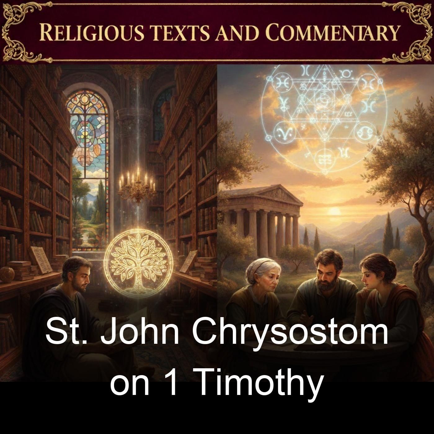 St. John Chrysostom on 1 Timothy cover art