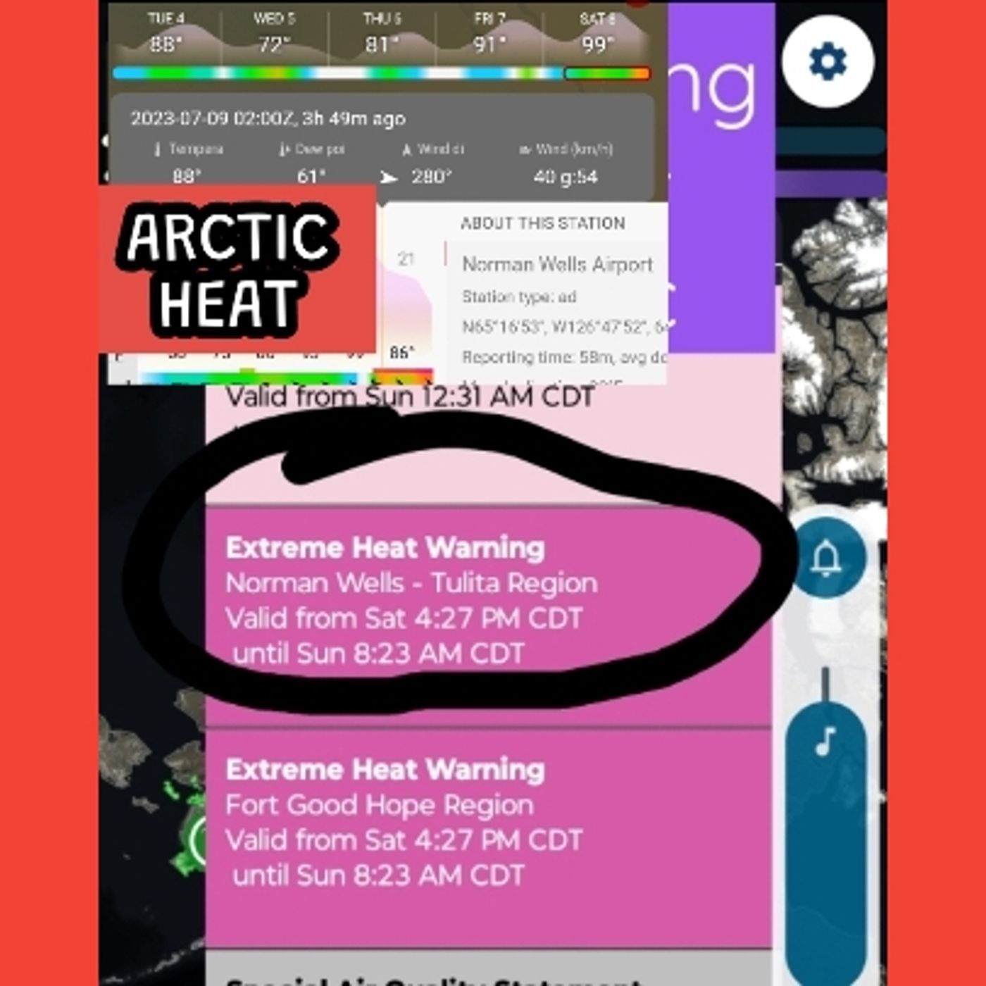 Arctic Episode: Extreme Heat In Arctic, Phoenix, Iran and Russia 7-7-23 (popular)