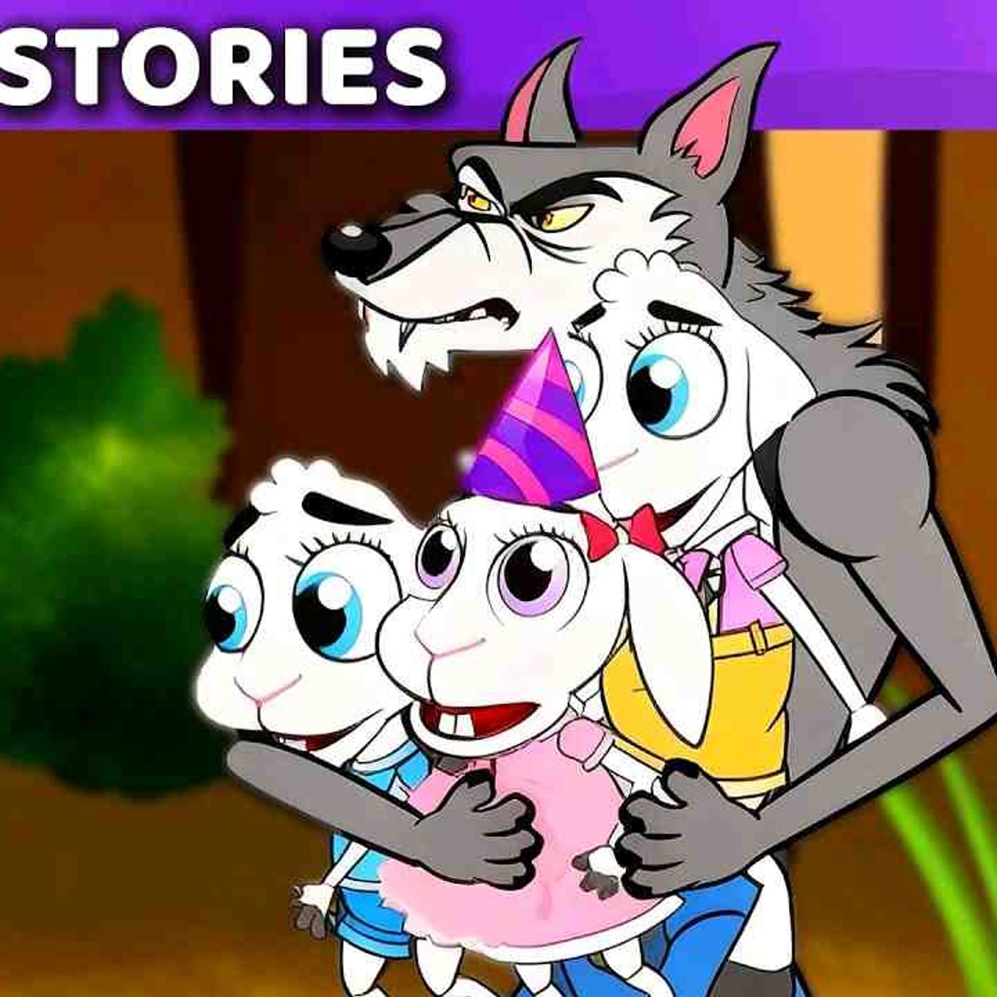 3 Little Pigs   Wolf and Seven Little Goats   Little Red Riding Hood 🐷🐺Bedtime Stories for Kids episode artwork