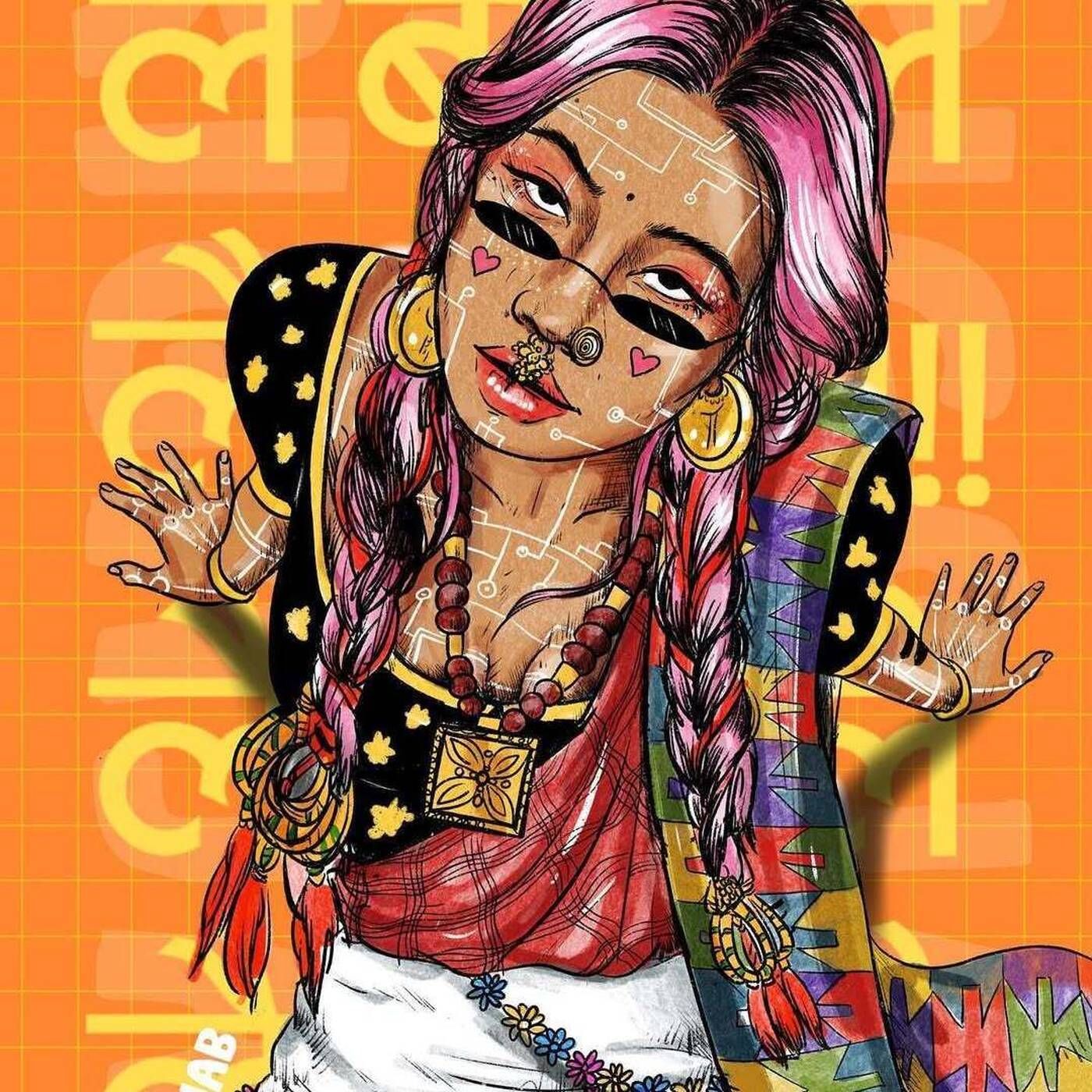 MRIGAJAB - Dystopian Comics, Cyborg Drawings, Pop Punk Illustration & Streetart - Gen Z Movement - Lalitpur - [ NEPAL ] episode artwork