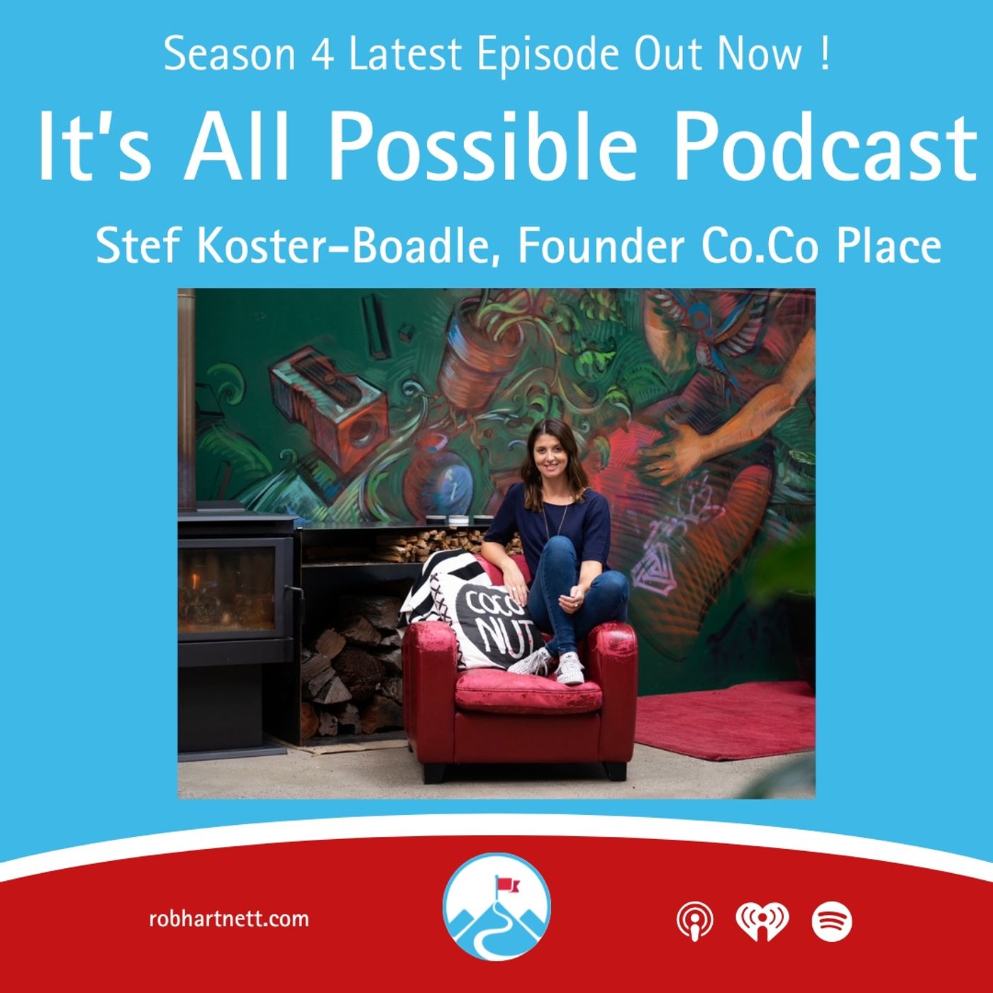Ep 401 Stef Koster-Boadle - Founder Co.Co Place. Building Purposeful Communities episode artwork