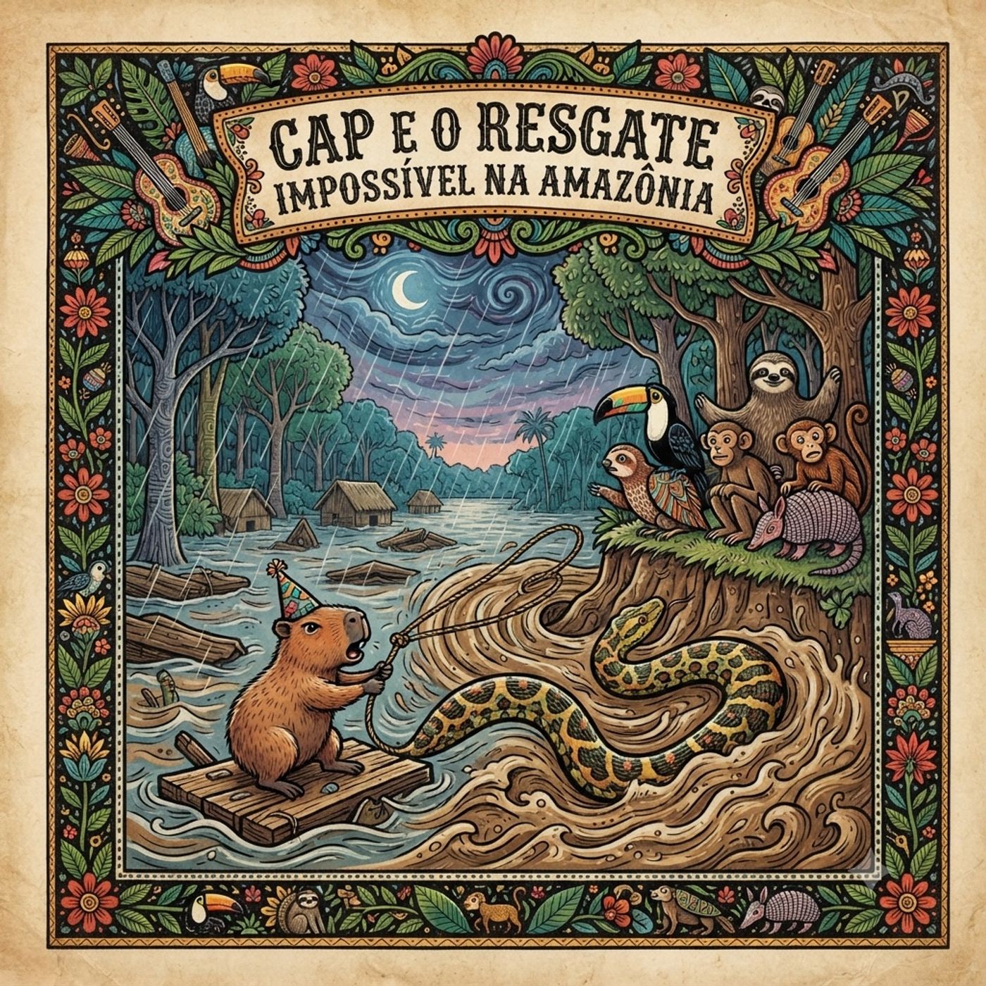 【Aventura Animal】O Pequeno Cap contra a Grande Serpente da Floresta