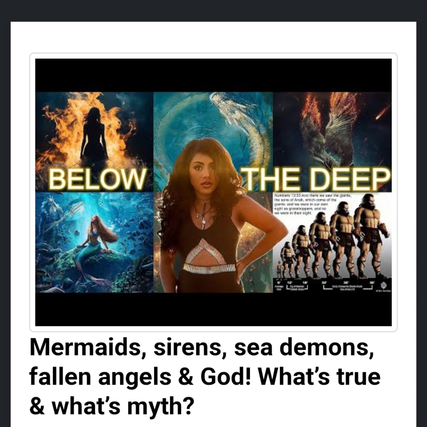 Mermaids, sirens, sea demons, fallen angels & God! What’s true & what’s myth? episode artwork