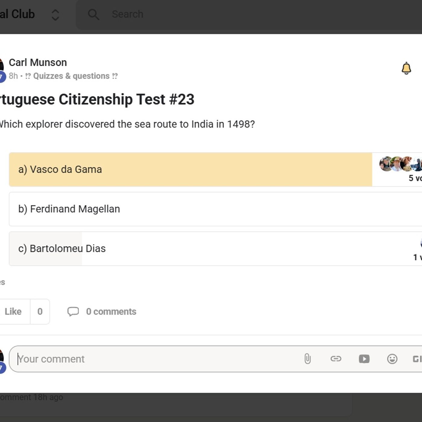 Portuguese Citizenship Test #23 Only 77 more to go!!! #portugal #citizenship #test #discovery