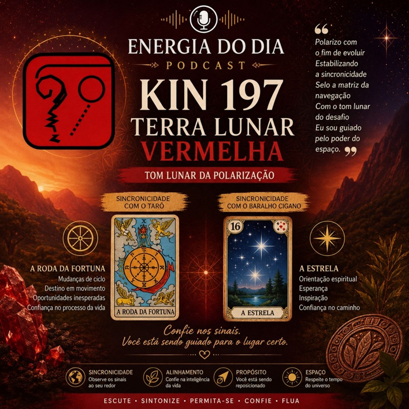 Energia do Dia  Kin 197 – Terra Lunar Vermelha episode artwork