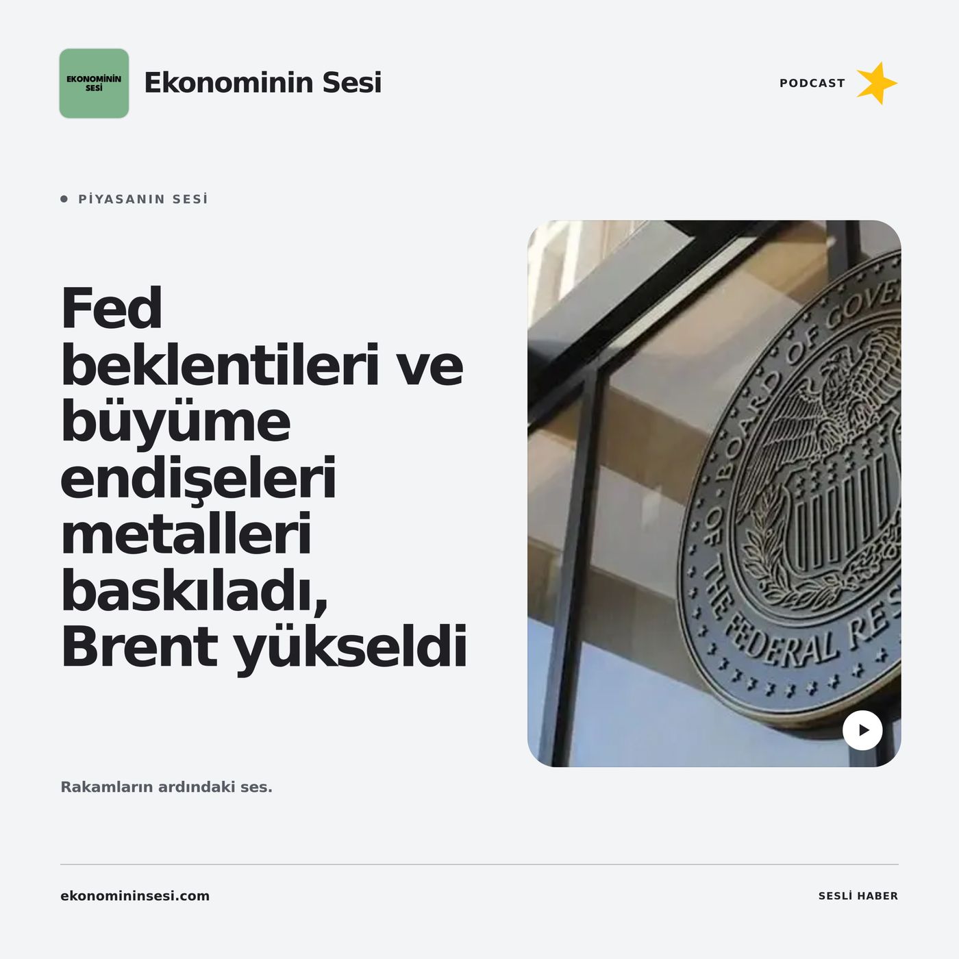 Fed beklentileri ve büyüme endişeleri metalleri baskıladı, Brent yükseldi