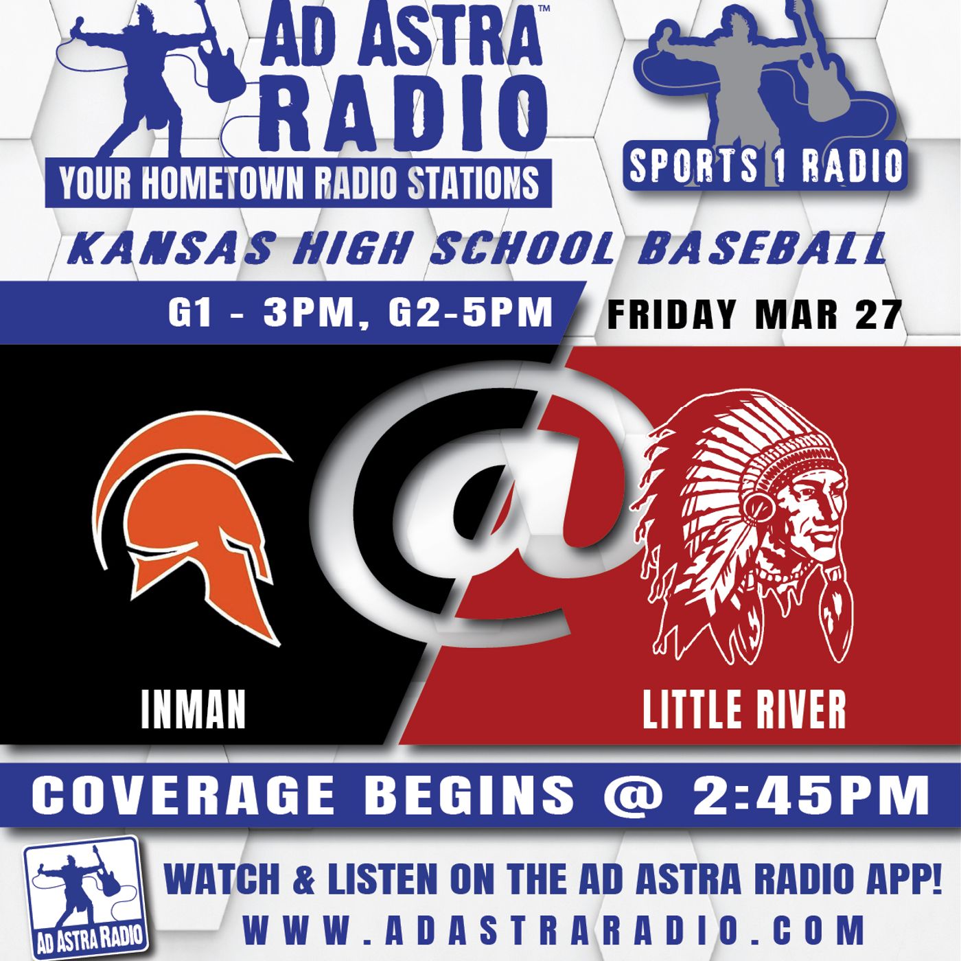 Inman Teutons at Little River Redskins High School Baseball (Game 2-March 27, 2026) episode artwork