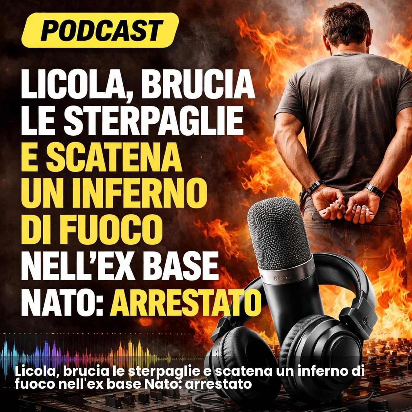 Licola, brucia le sterpaglie e scatena un inferno di fuoco nell'ex base Nato: arrestato episode artwork