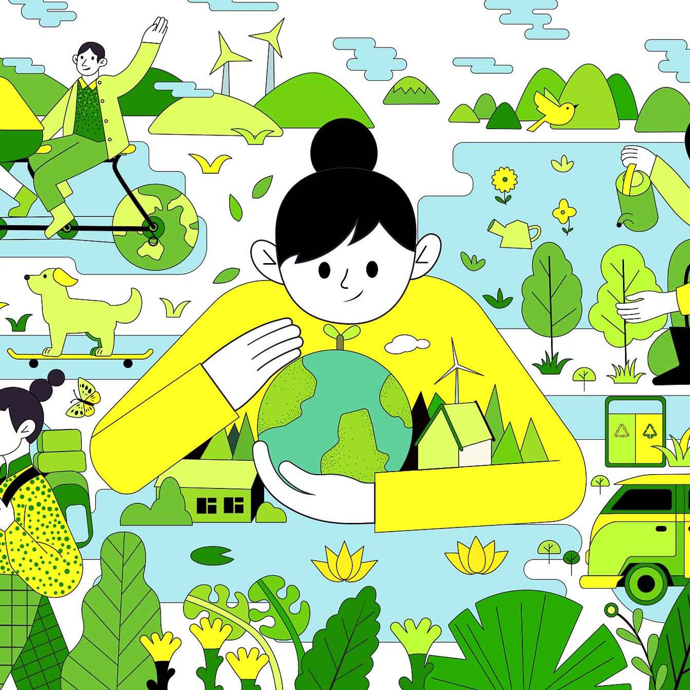 Chinese young climate activists take actions on reducing carbon emissions