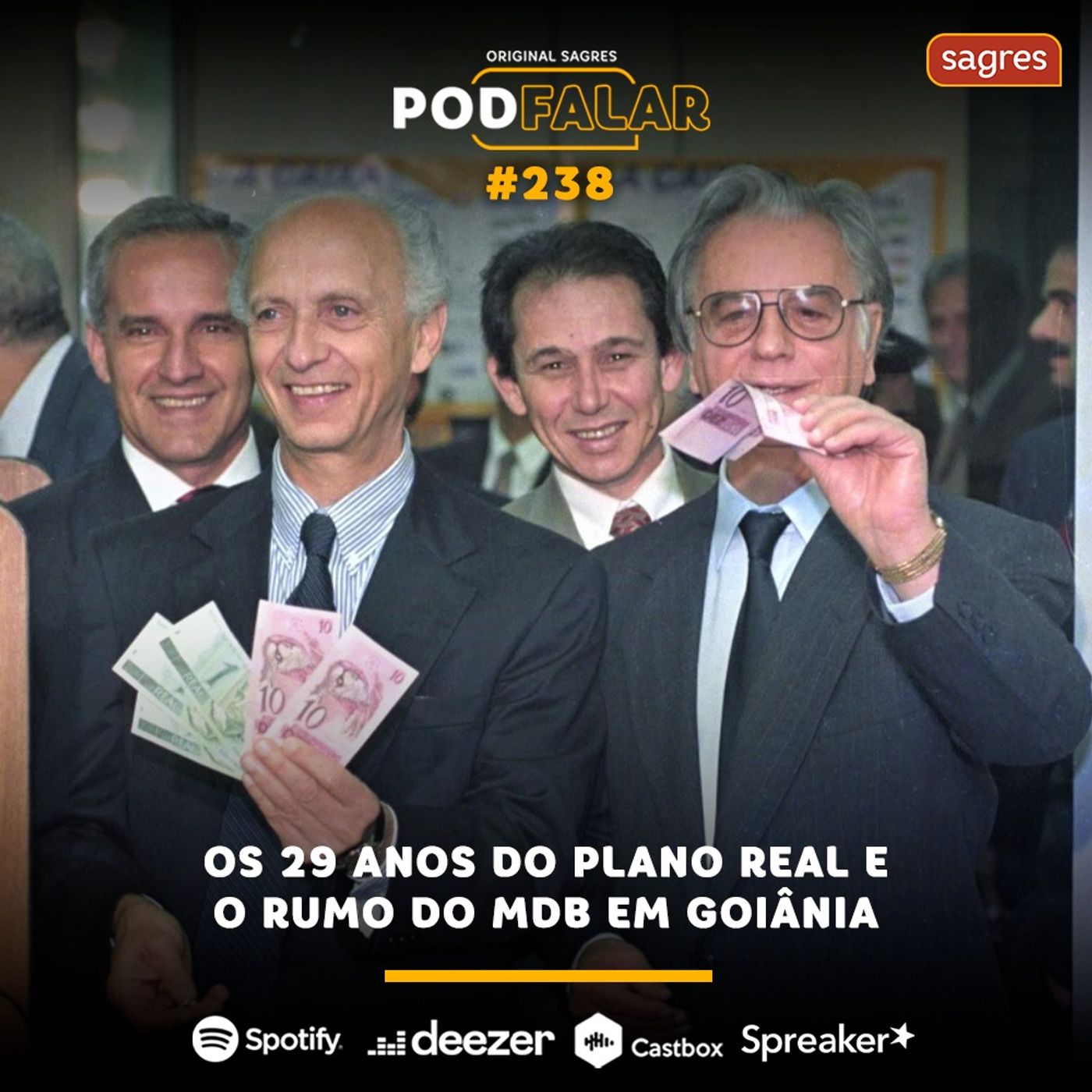 PodFalar #238 | Os 29 anos do Plano Real e o rumo do MDB em Goiânia episode artwork
