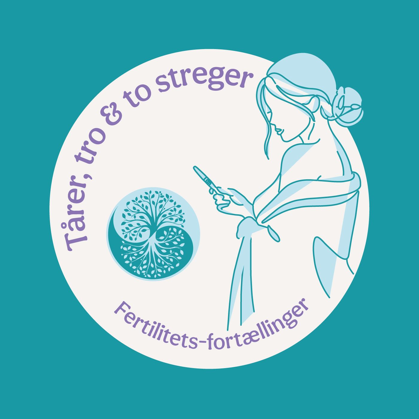 Tårer, tro og to streger af Line Jensen