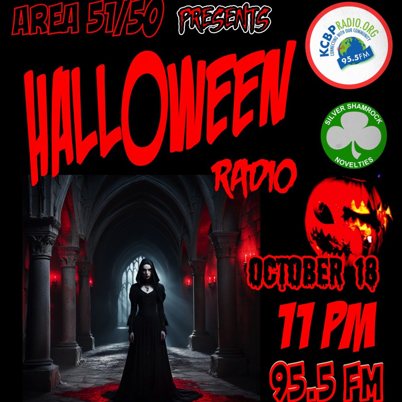 AREA 5150 HALLOWEEN RADIO - THE VAMPIRE HOUR V 1002 X2 4AIR   _113925