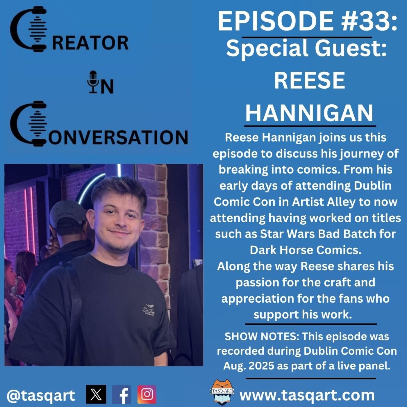 REESE HANNIGAN: CREATOR IN CONVERSATION EP. 33 episode artwork