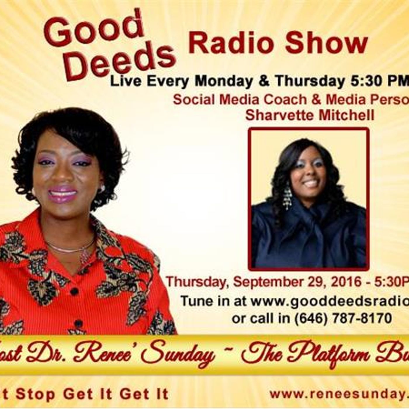 Your Social Media Image: Social Media Coach Sharvette Mitchell shares on GD episode artwork