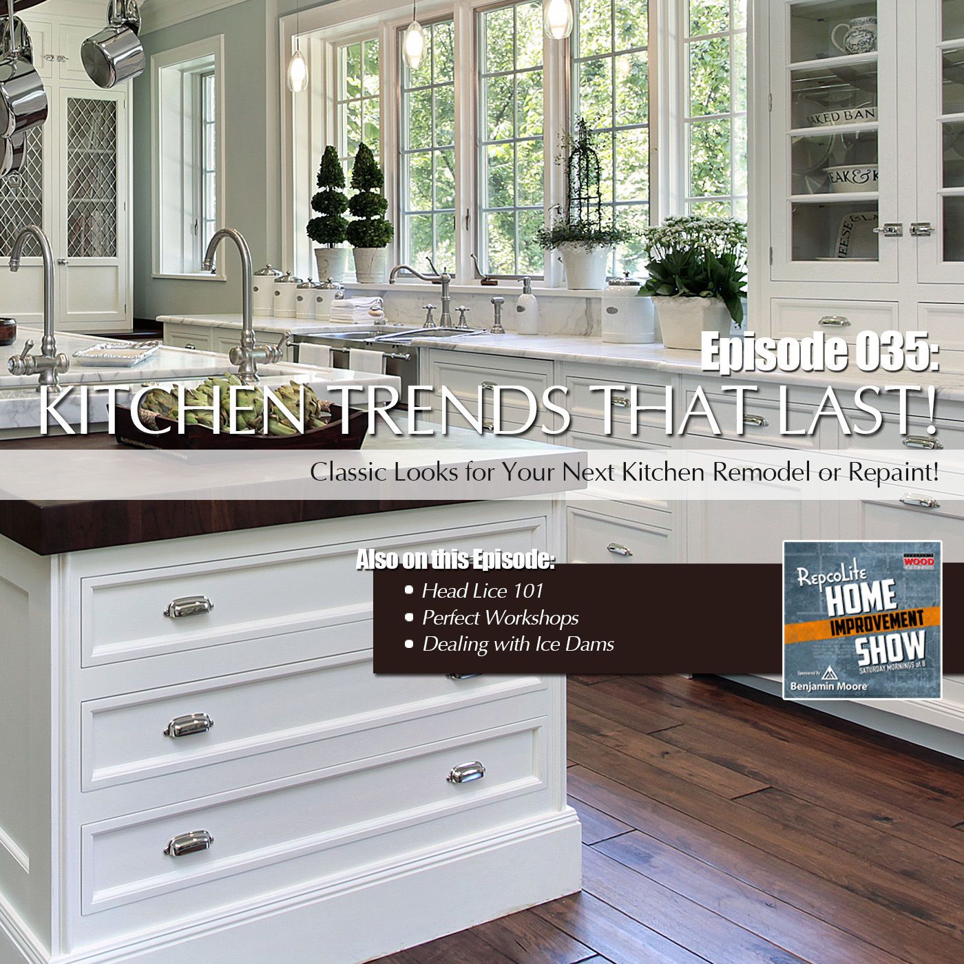 Episode 035: Kitchen Trends that Last, Lice 101, Perfect Workshops, Dealing with Ice Dams