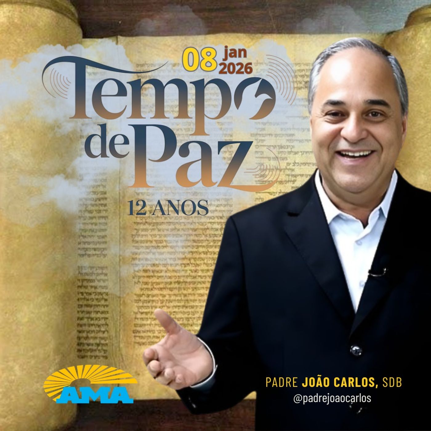 08/01/26 - Programa Padre João Carlos | Tempo de Paz
