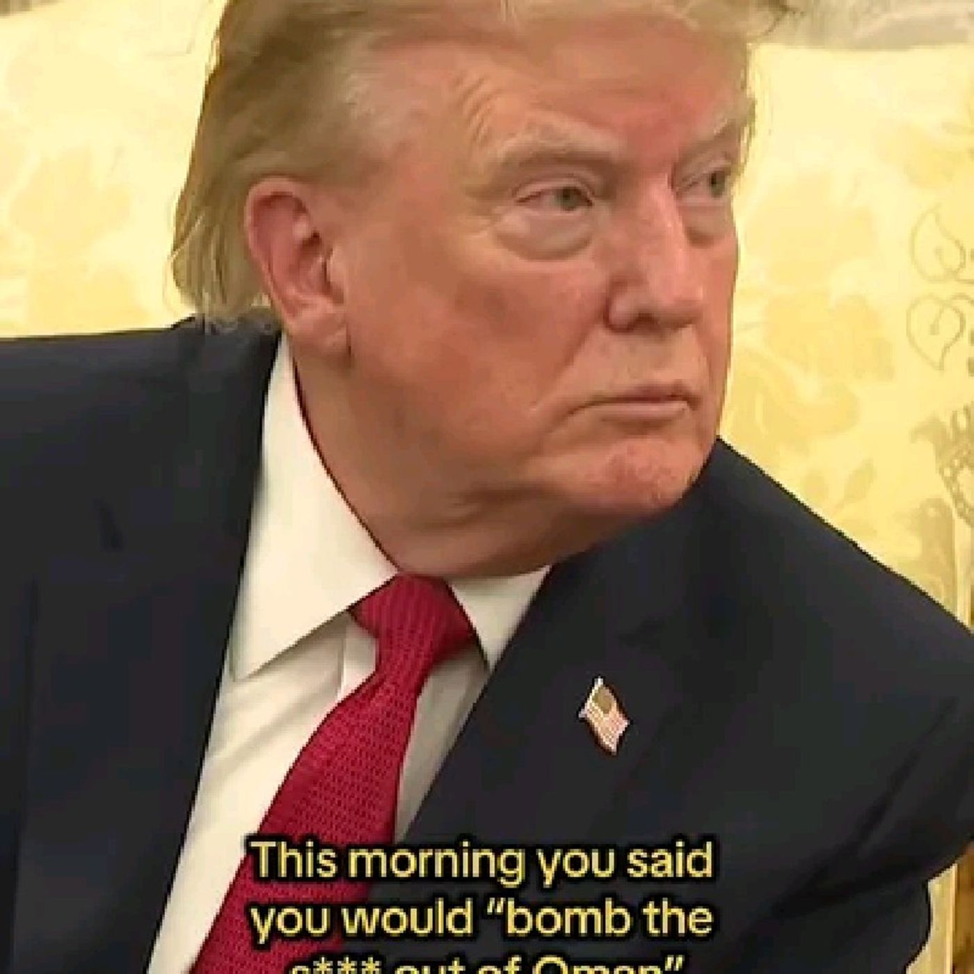 Asked if he was out of patience with Oman by a reporter in the Oval Office Monday, President Trump said, "No, I don't think they behaved ver episode artwork