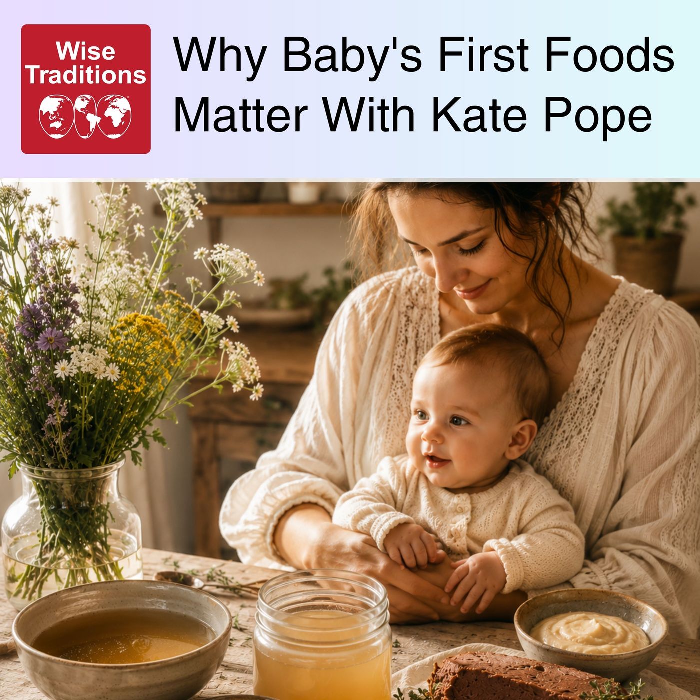 589: Why Baby's First Foods Matter With Kate Pope — Wise Traditions cover