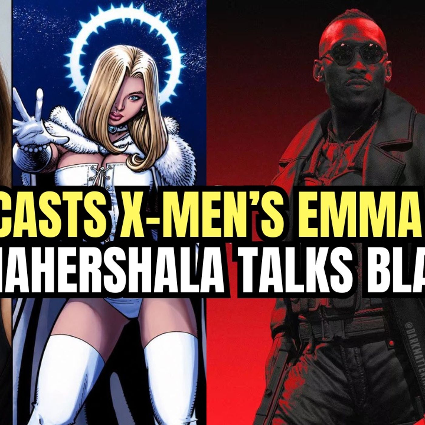 Samara Weaving is X-Men's Emma Frost, Mahershala Ali Talks Blade, Wonder-Man Cancelled