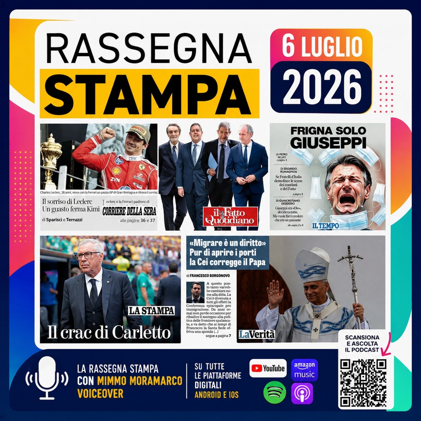 Rassegna stampa del 6 luglio 2026 episode artwork