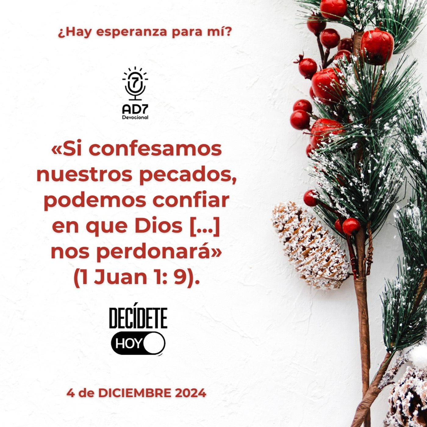 ¿Hay esperanza para mí? | Devocional de Jóvenes | 4 de diciembre 2024