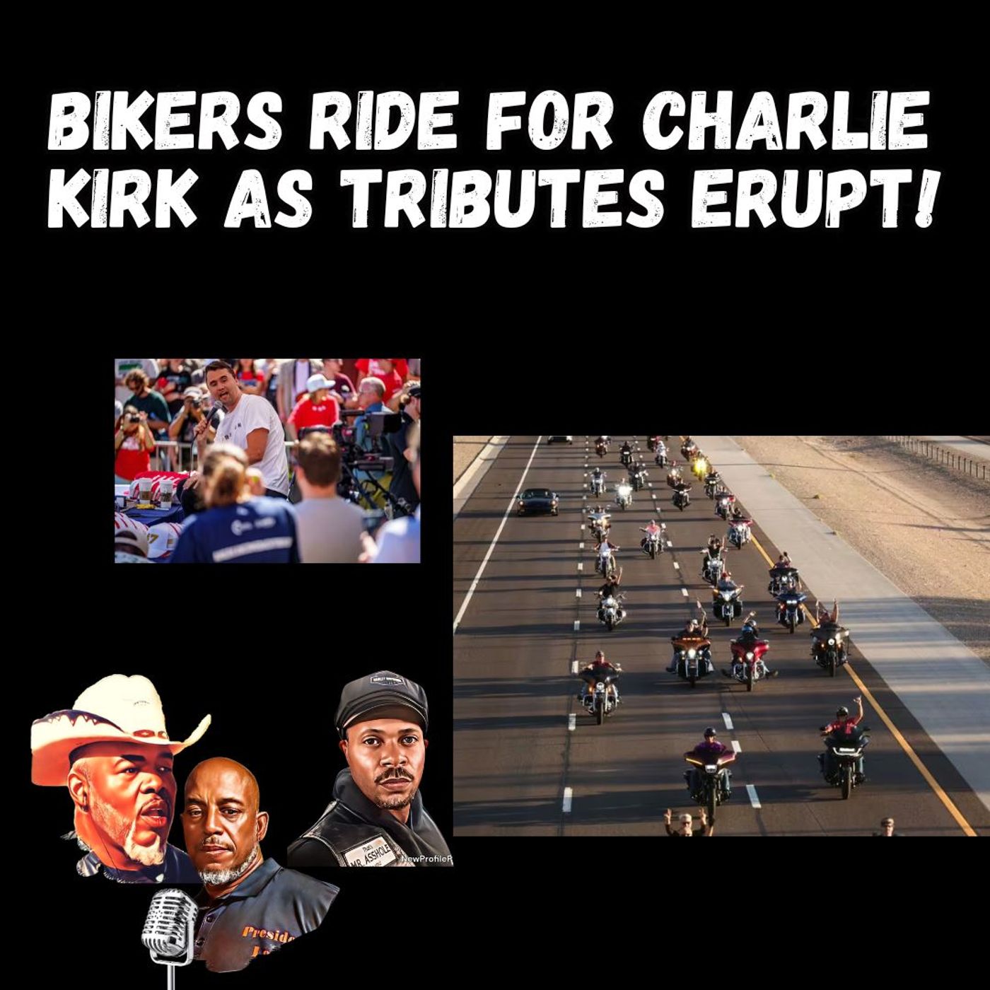 Bikers Ride for Charlie Kirk as Tributes Erupt