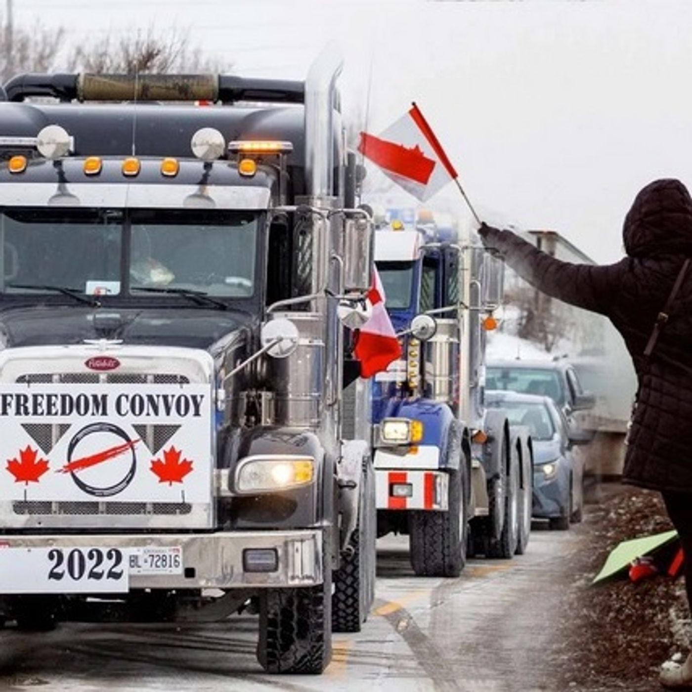 In Canada 50.000 camion guidano la rivolta mondiale contro le restrizioni covid