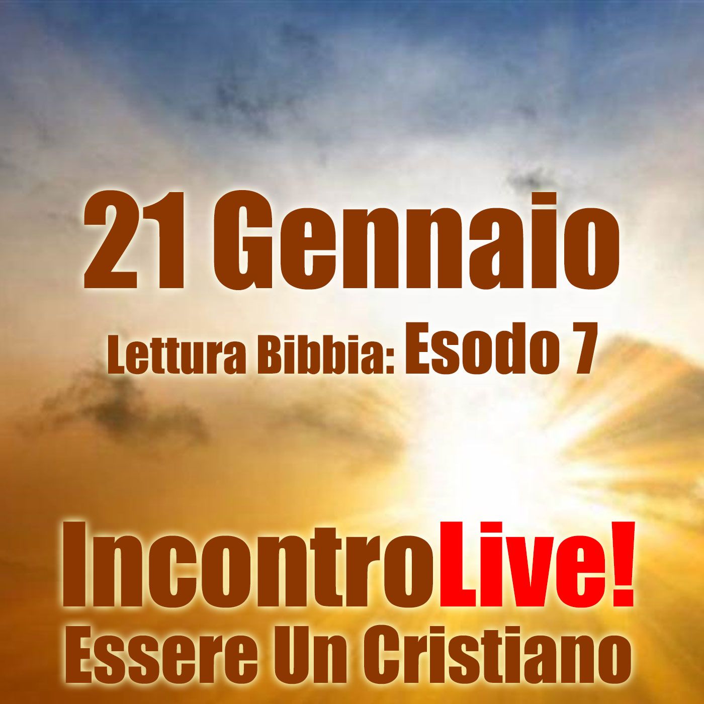 Incontro Live! Essere Un Cristiano