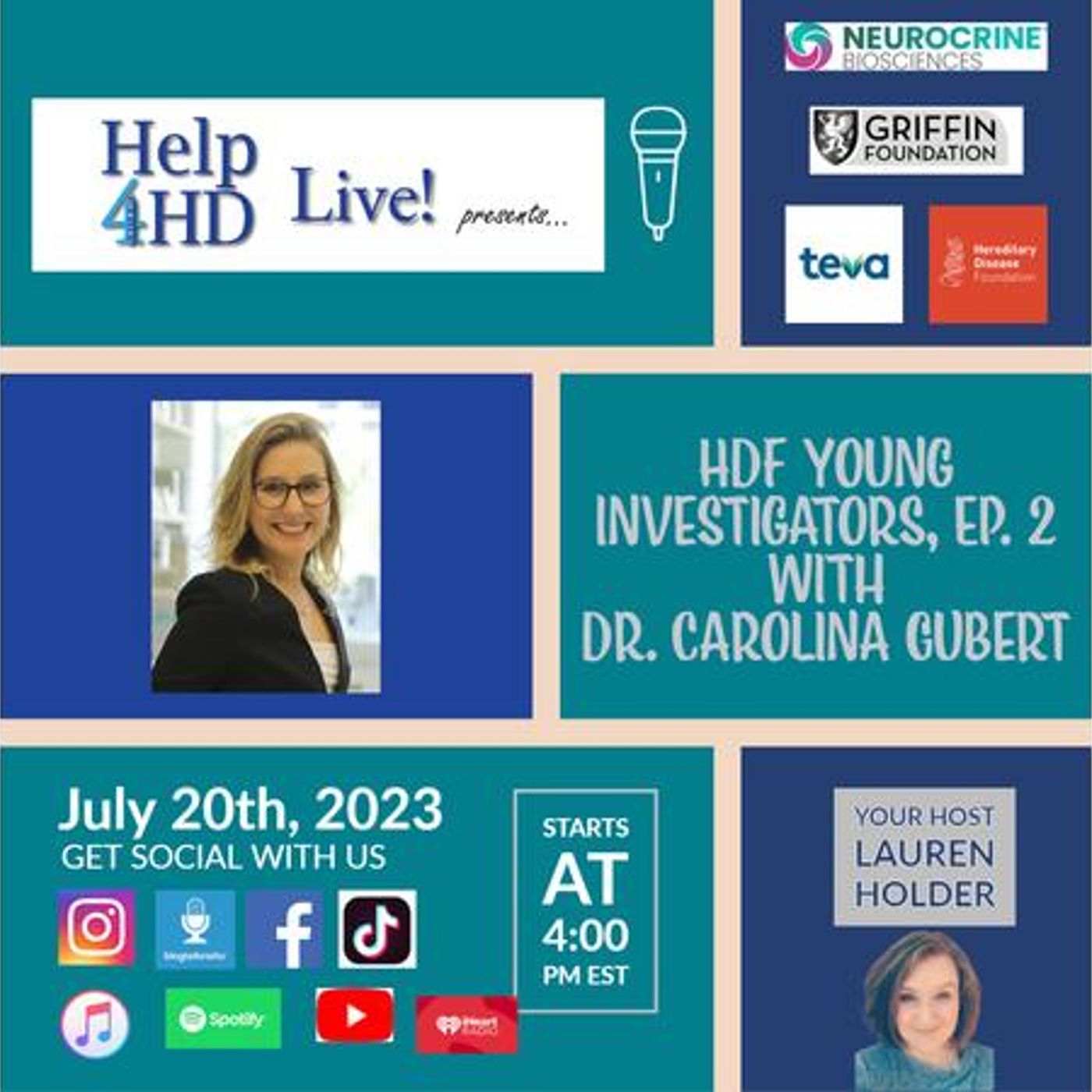 HDF Young Investigators, Ep. 2 - The Gut and HD with Dr. Carolina Gubert episode artwork