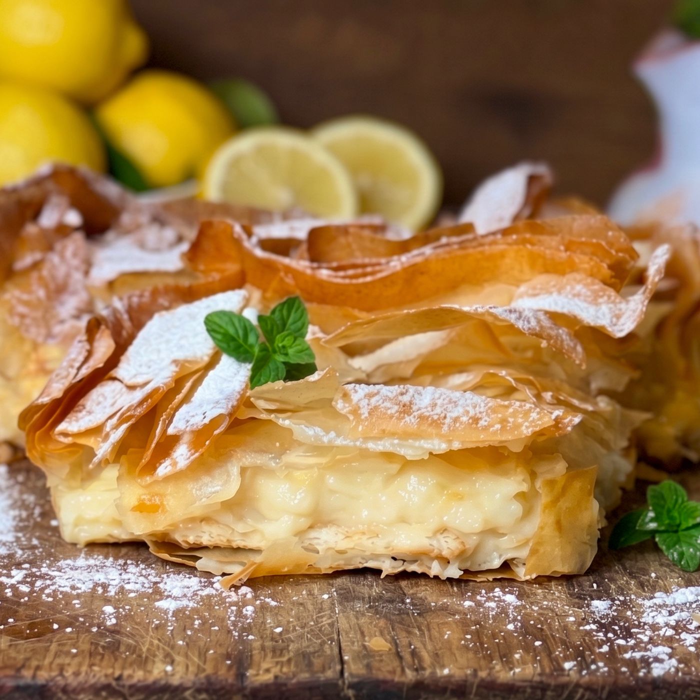 Torta di pasta fillo e crema al limone: la ricetta facile, croccante e profumata episode artwork