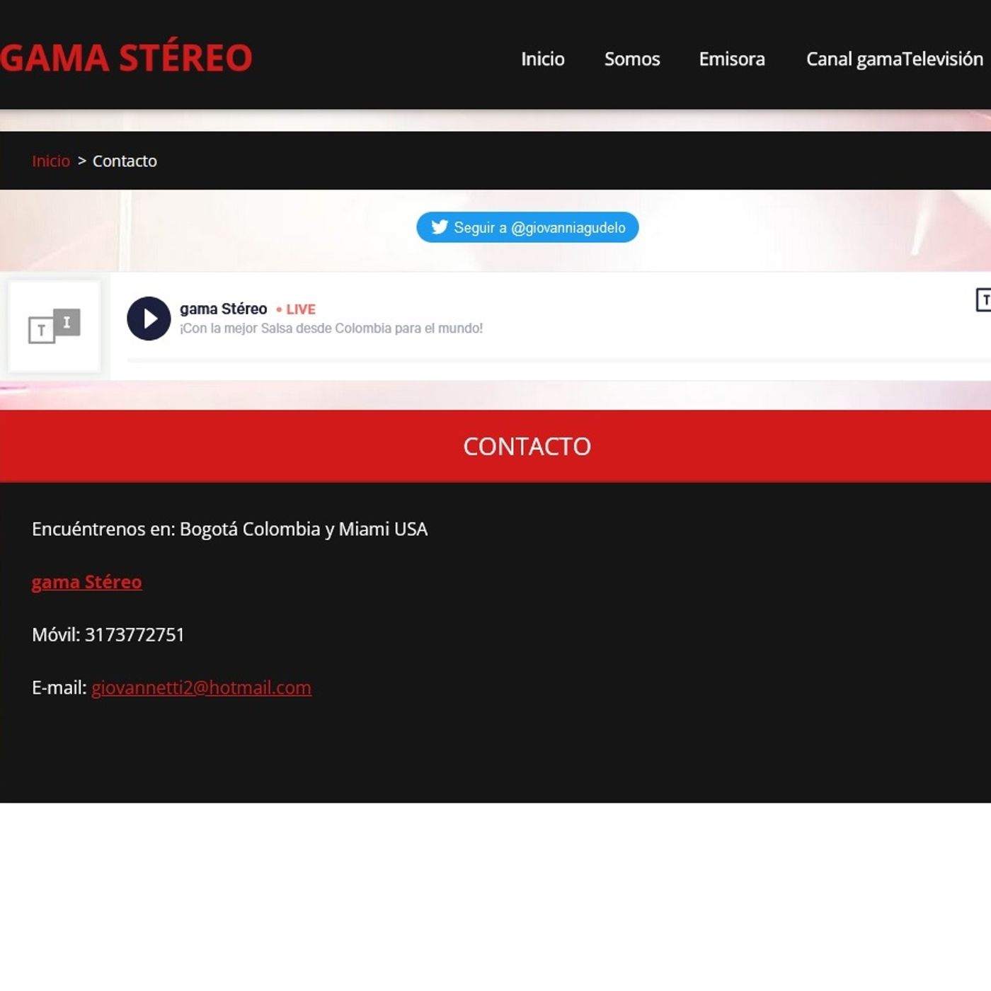 Programas de gama Stéreo y gamaColombia