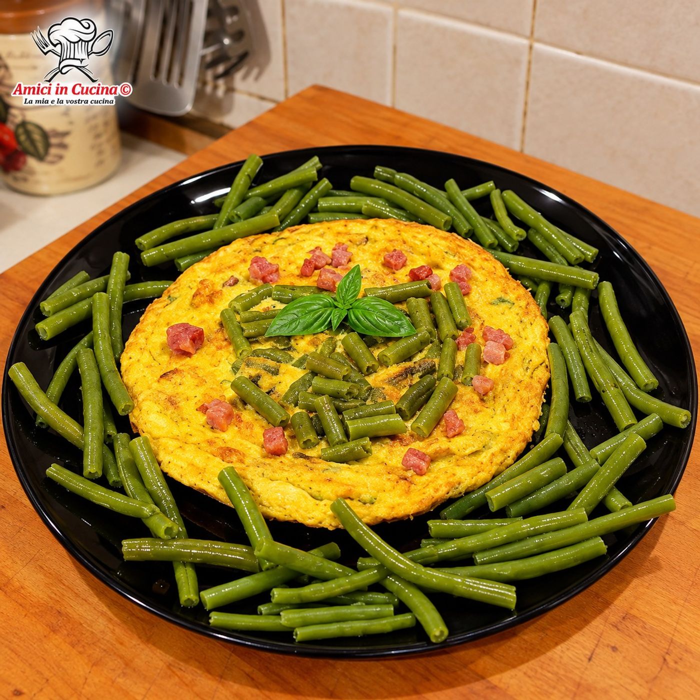 Frittata con fagiolini e pancetta: il secondo piatto che conquista con amore