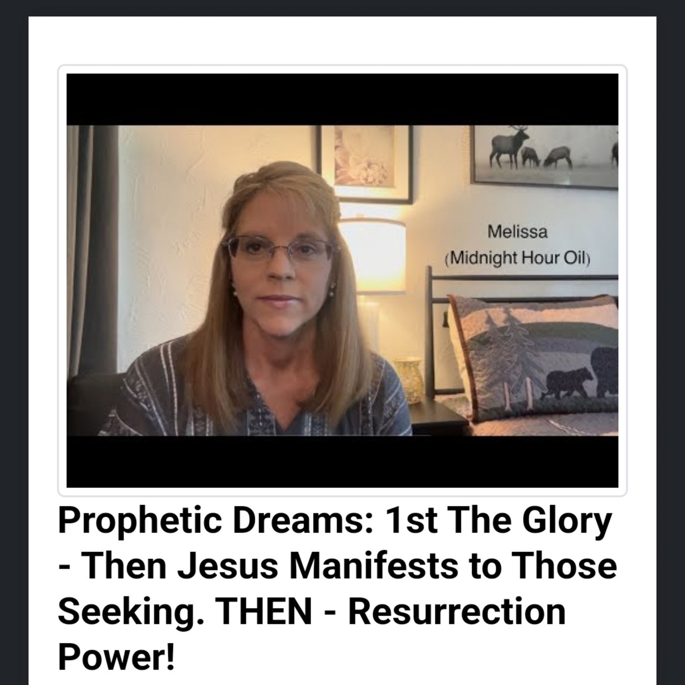 Prophetic Dreams: 1st The Glory - Then Jesus Manifests to Those Seeking. THEN - Resurrection Power! episode artwork
