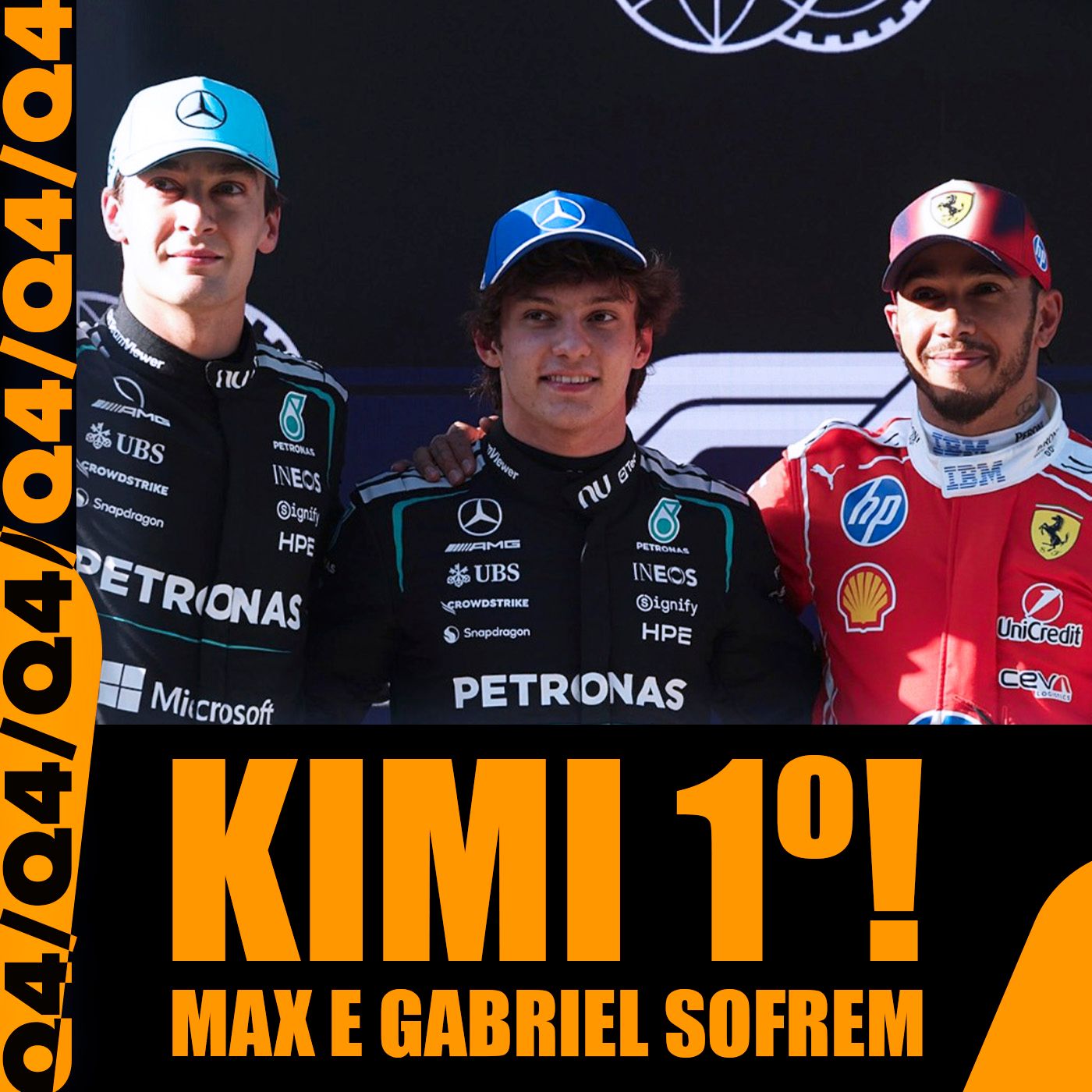 Antonelli, pole mais novo da história! Russell tem susto, Ferrari perto, Gabriel 16º, Gasly bate Max Antonelli, pole mais novo da história! Russell tem susto, Ferrari perto, Gabriel 16º, Gasly bate Max