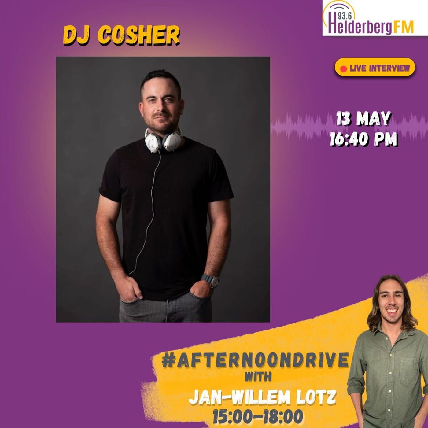 DJ Cosher On #AfternoonDriveWithJan-Willem episode artwork