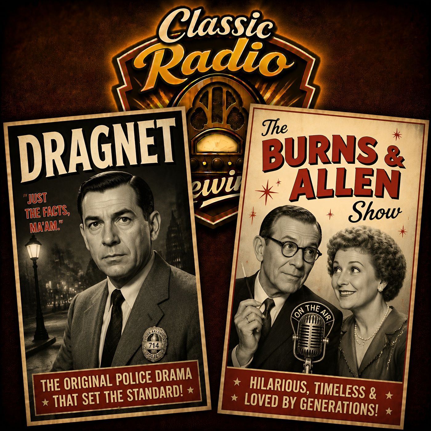 Dragnet / The Burns & Allen Show (Old Time Radio Variety) episode artwork