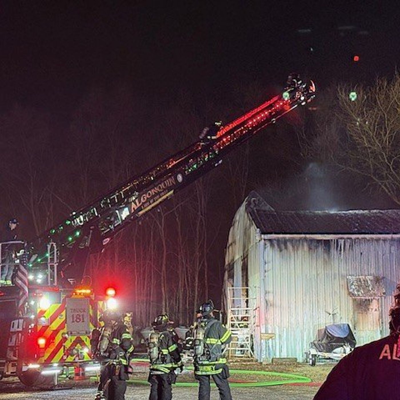 Lake in the Hills fire guts power sports storage building episode artwork